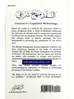 Criticism Is A Legislative Methodology