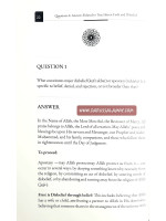 Questions & Answers Related To True Islamic Faith & Disbelief