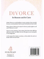 Divorce It's Reasons and It's Cures